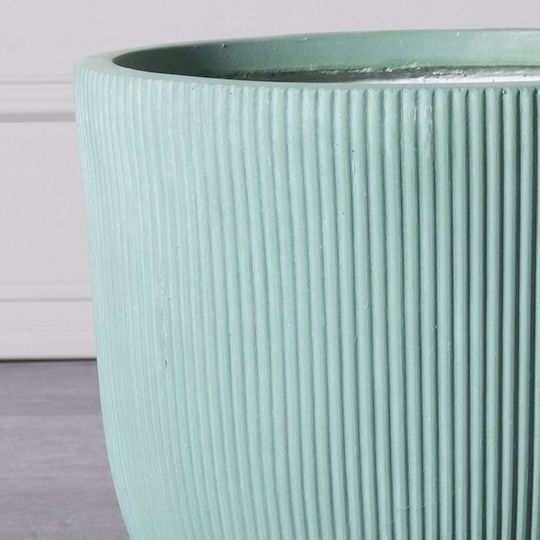 Supergreens Stripe Саксия Керамика Зелен 24x24x23εκ.