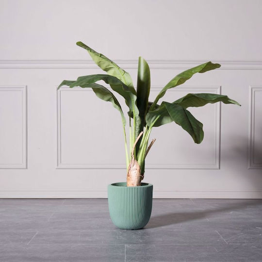 Supergreens Stripe Саксия Керамика Зелен 24x24x23εκ.