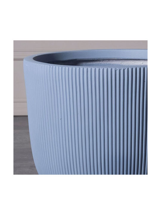 Supergreens Stripe S Κασπώ Κεραμικό Μπλε 24x24x23εκ.