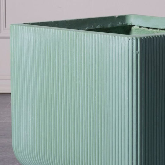 Supergreens Stripe Саксия Керамика Зелен 24x23x23εκ.