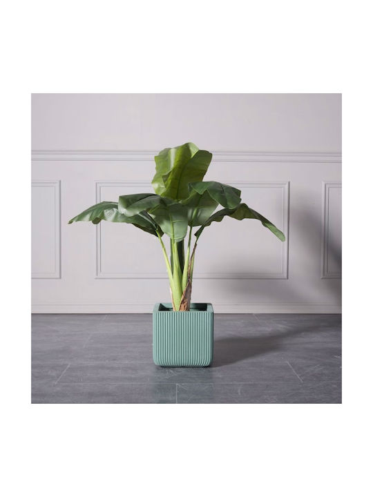 Supergreens Stripe Κασπώ Κεραμικό Πράσινο 24x23x23εκ.