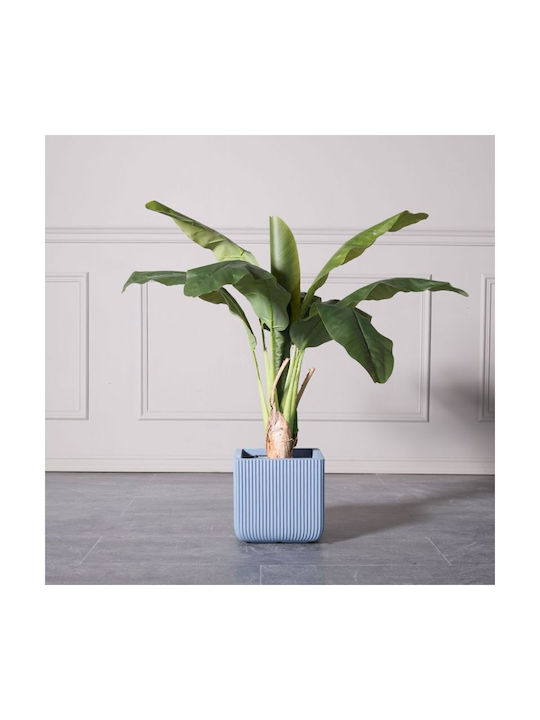 Supergreens Stripe Κασπώ Κεραμικό Μπλε 24x23x23εκ.