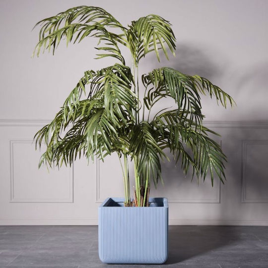 Supergreens Stripe Саксия Керамика Син 44x38x38εκ.