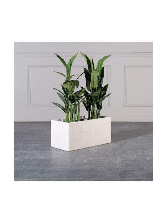 Supergreens Dusty Blumenkasten Keramik Beige 60x30x30cm.