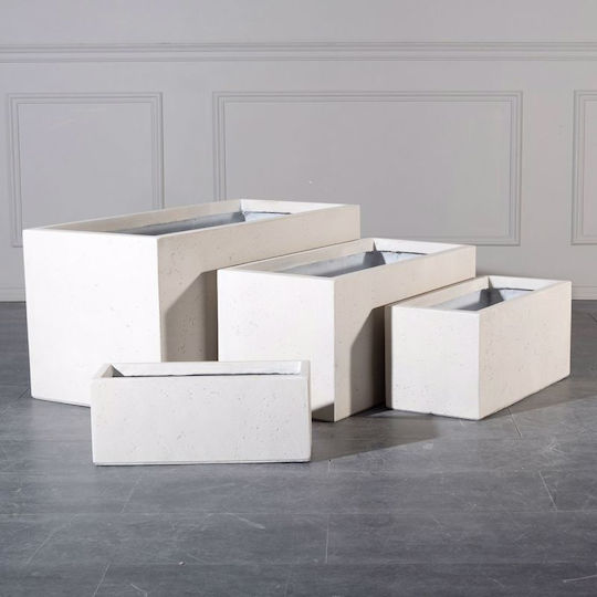 Supergreens Dusty Planter Box Ceramică Bej 60x30x30cm.