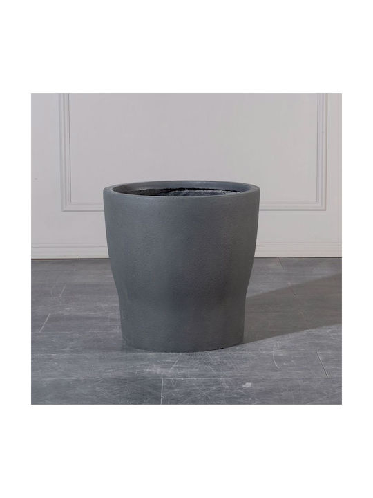 Supergreens Industrial Γλάστρα Πήλινη Γκρι 51x51x49εκ.