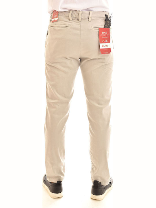 Pantaloni cu Croială Normală Chalk Grey