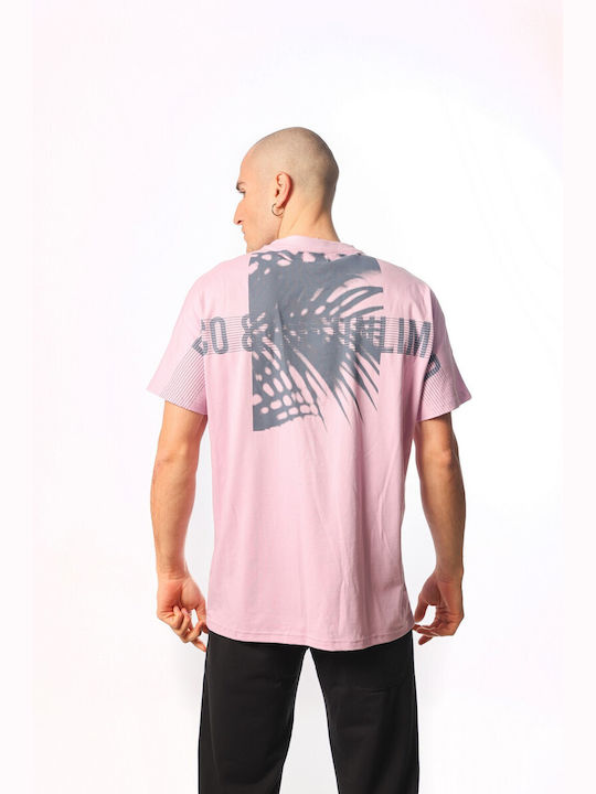 Paco & Co Herren T-Shirt Kurzarm Rosa