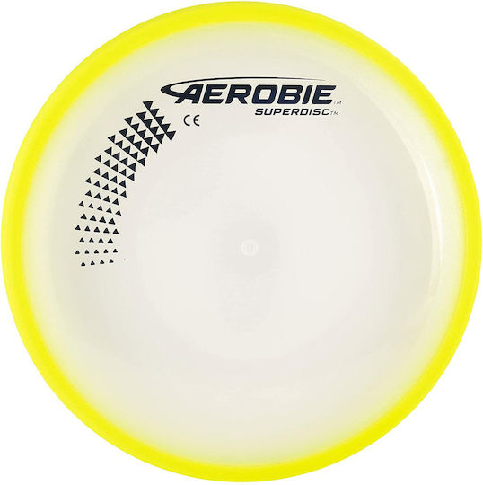 Aerobie Superdisc Frisbee Plastik mit Durchmesser 25 cm Gelb