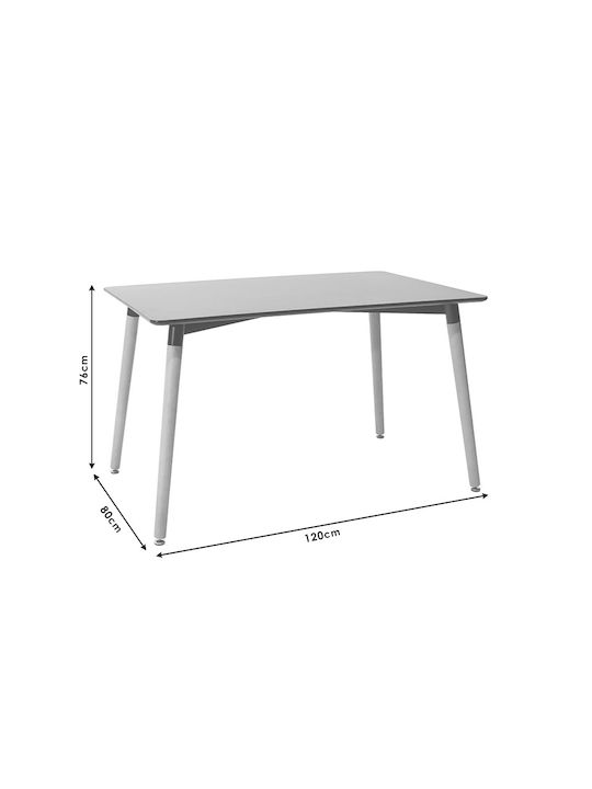 Dining Room Natali / Julita 5pcs Black / Natural 120x80cm