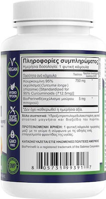 Natural Vitamins Curcumin 750mg 30 κάψουλες