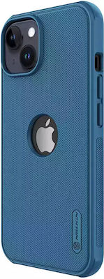 Nillkin Super Frosted Shield Pro Logo Hole Umschlag Rückseite Kunststoff Blau (iPhone 14 Plus)