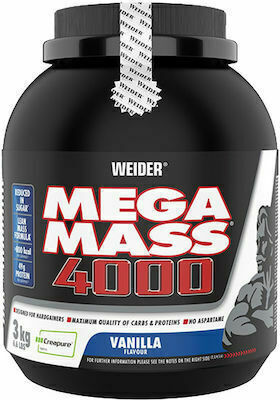 Weider Mega Mass 4000 Creapure с Вкус Ванилия 3kg