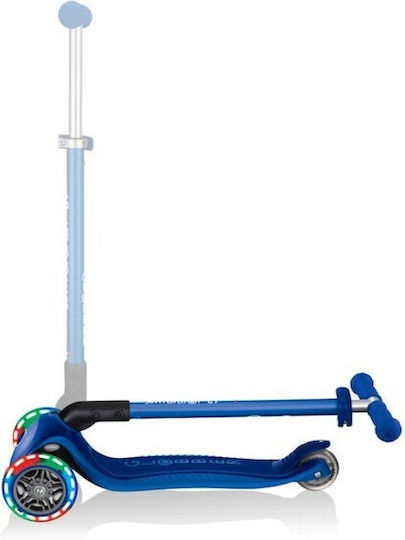 Globber Παιδικό Πατίνι Αναδιπλούμενο Primo Foldable Plus Lights Τρίτροχο για 3+ Ετών Μπλε