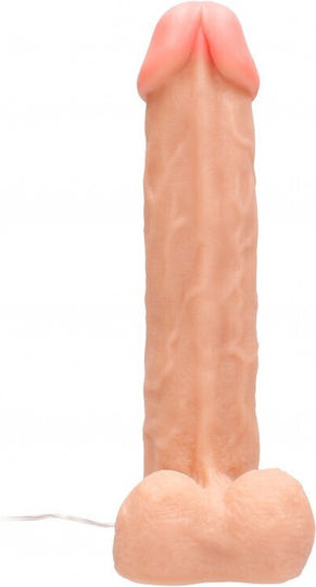 Shots RealRock Vibrating Realistic Cock With Scrotum Реалистичен Вибратор 30см Плът
