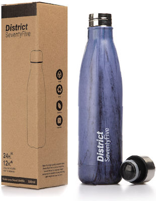 District75 Kids Aluminium Water Bottle Blue 500ml