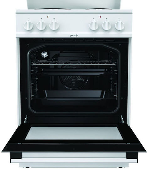 Gorenje Κουζίνα 71lt με Εμαγιέ Εστίες Π60εκ. Λευκή