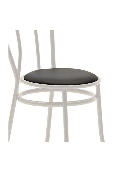 Vienna I Kitchen Metallic Chair Ecru 44x47x85cm