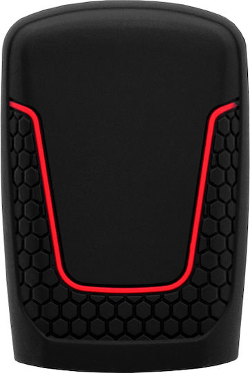 Silicone Car Key Cover Case with 3 Buttons for Audi Black