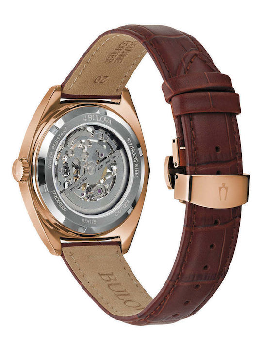 Bulova Uhr Automatik mit Lederarmband Bulova Uhr Automatik mit Lederarmband