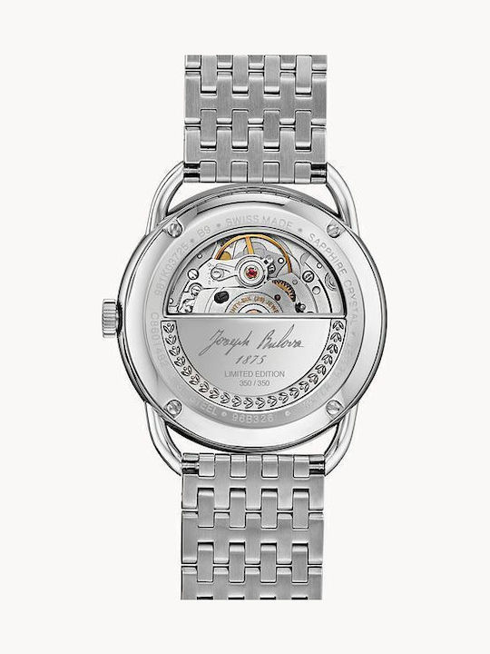 Bulova Commodore Limited Edition Men's Watch 38mm Automatic with Silver Metal Bracelet