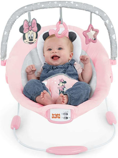 Bright Starts Minnie Mouse Електрически Релакс Бебе Rosy Skies
