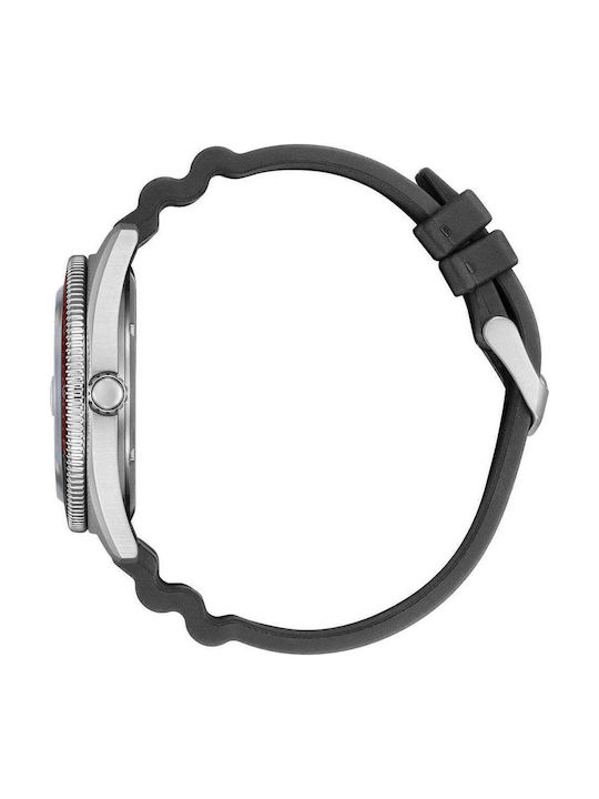 Citizen Мъжки Часовник 43мм Eco - Drive с Черна Каучукова Каишка