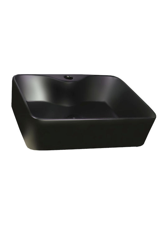 Gloria Dolce Vessel Sink Porcelain 48.5x37.5x13.4cm Black