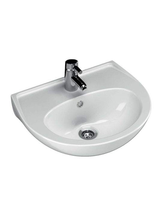 Turavit Wall Mounted Wall-mounted Sink Ceramic 40x50x18cm White