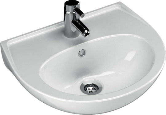 Turavit An der Wand montiert Wandhängendes Waschbecken Keramik 40x50x18cm Weiß Turavit An der Wand montiert Wandhängendes Waschbecken Keramik 40x50x18cm Weiß