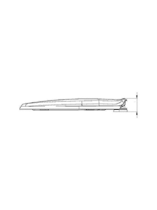 Soncera King Καπάκι Λεκάνης Πλαστικό 45.5x37.8cm Λευκό