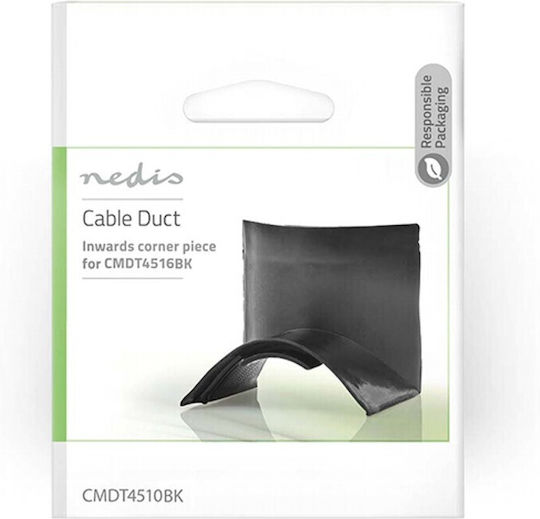 Nedis 233-2390 Προστατευτικό Καλωδίων Management Duct Corner Μαύρο CMDT4510BK 1τμχ