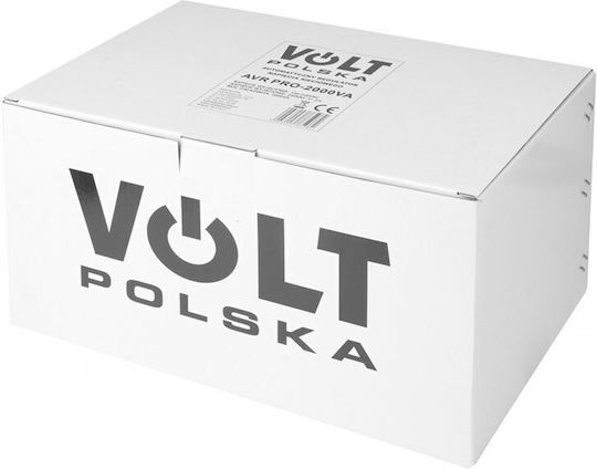 Volt Polska AVR-2000VA Voltage Regulator 2000VA with 2 Sockets Current