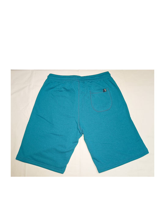 Double A Sportliche Herrenshorts Petrol Blue