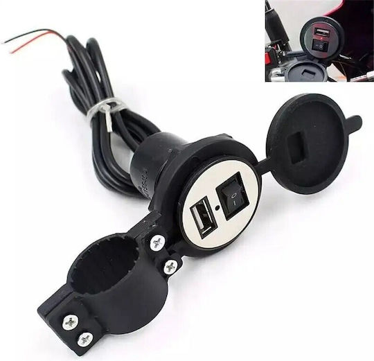 Waterproof Motorcycle Charger 1.5A with Port: 1xUSB