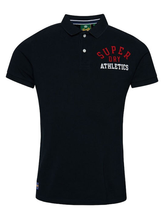Superstate Polo Kurzarmbluse Marineblau