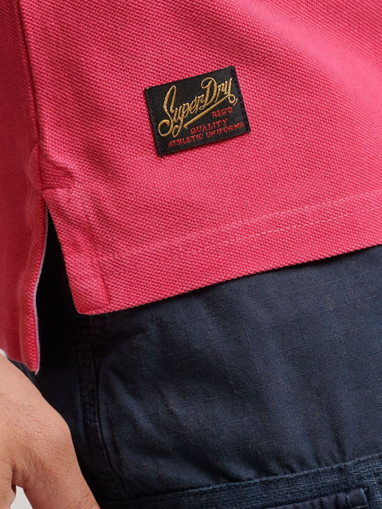 Superstate Polo Athletic T-Shirt Raspberry Pink