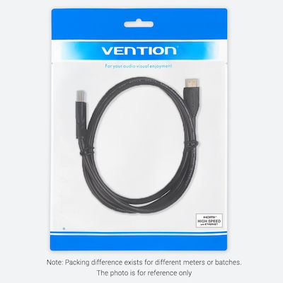 Vention HDMI 2.0 Cable mini HDMI male - HDMI male 1.5m Μαύρο