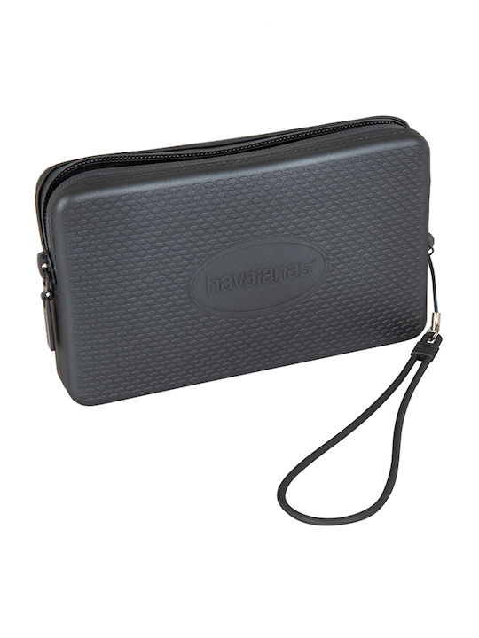 Toiletry Bag Mini Plus Cool Metallic in Gray color 17cm