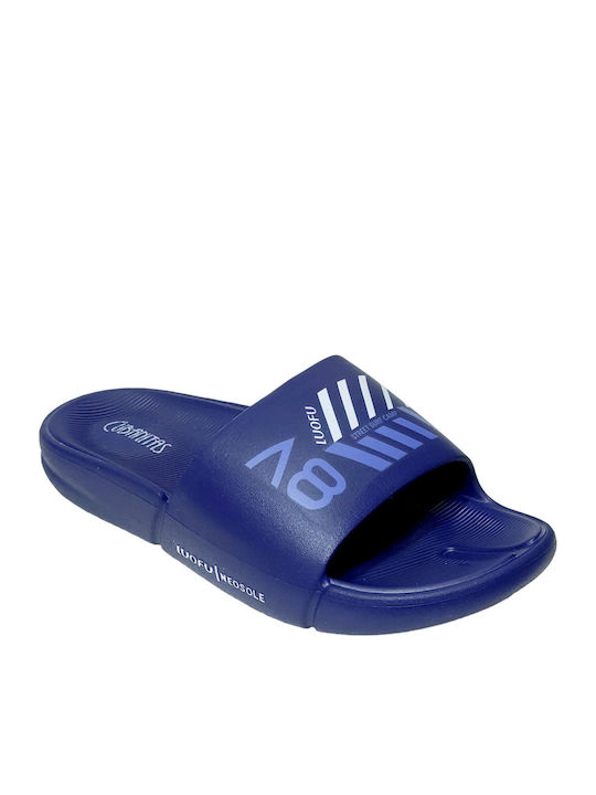 Men's Slides Blue