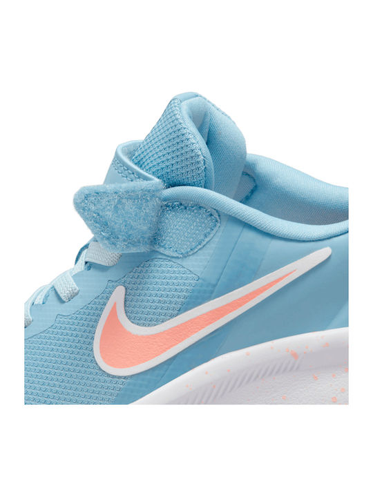 Star Runner Star Runner 3 PSV Kids Sports Shoes Running with Hoop & Loop Closure Light Blue