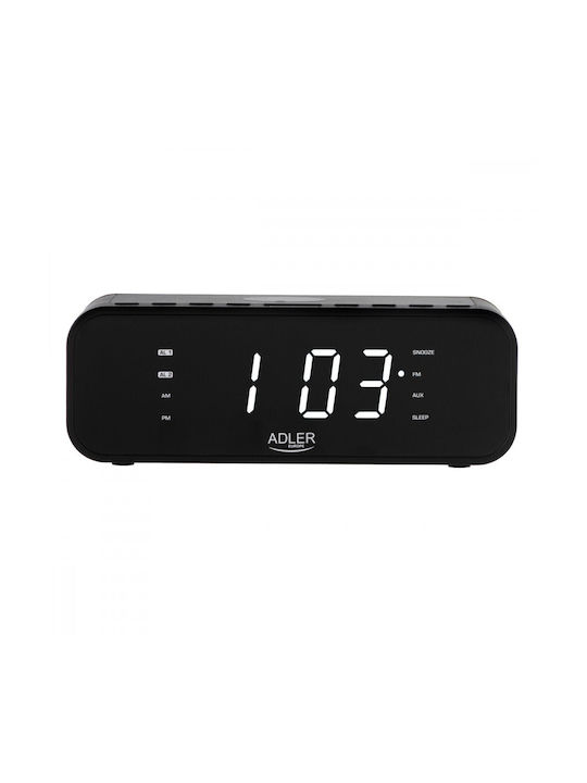 Adler AD 1192B Ceas Digital de Masă cu Alarmă, Radio și Încărcare Wireless AD 1192b
