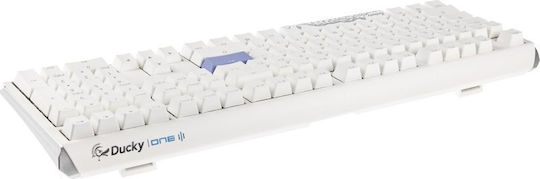 Ducky One 3 Gaming Mechanische Tastatur mit Cherry MX Braun Schaltern und RGB-Beleuchtung (Englisch US) Pure White