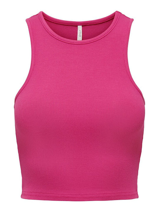 Onlbelia Top Crop Fără Mâneci Fuchsia De Vară Damă