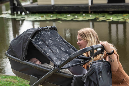 Dooky Sunshade Stroller Black Romantic Leaves