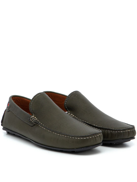 Robinson Men's Leather Moccasins Haki