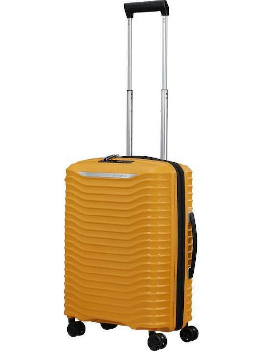 Samsonite Upscape Cabin Hard Yellow Suitcase With 4 Wheels Height 55cm