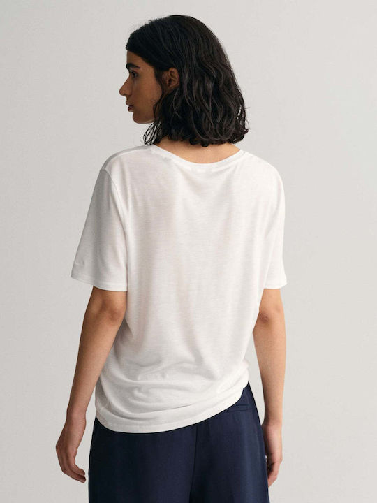 Gant Damen T-shirt Weiß