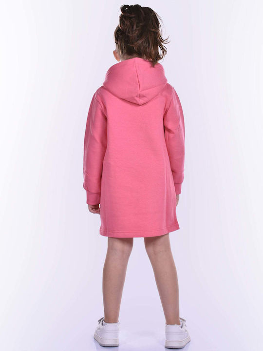 Kinderkleid Mädchenkleider Langärmelig Fuchsie