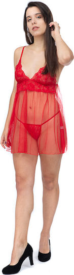 Moongirl 642 Sexy Ρόμπα Red